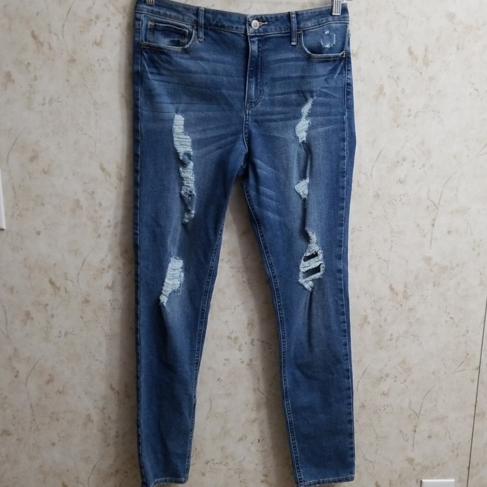 ¡ SOLD OUT !!Hollister super skinny jeans 13 - Picture 1 of 8